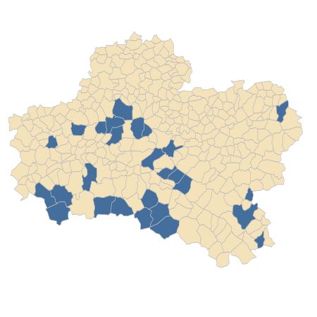 Répartition de Pilularia globulifera L. dans le Loiret