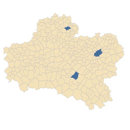 Répartition de Trifolium repens L. var. repens dans le Loiret