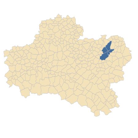 Répartition de Poa chaixii Vill. dans le Loiret