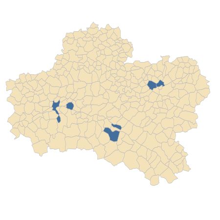 Répartition de Polypogon monspeliensis (L.) Desf. dans le Loiret