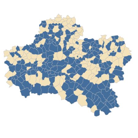 Répartition de Portulaca oleracea L. dans le Loiret