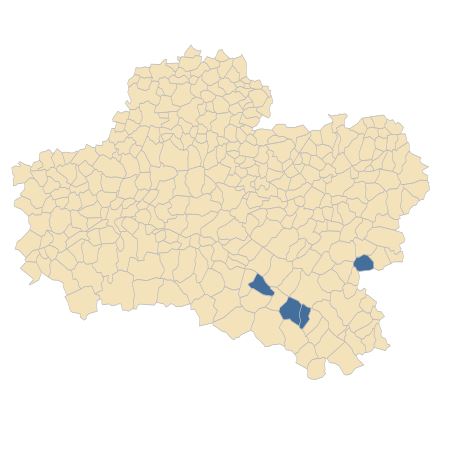 Répartition de Potamogeton pusillus L. dans le Loiret