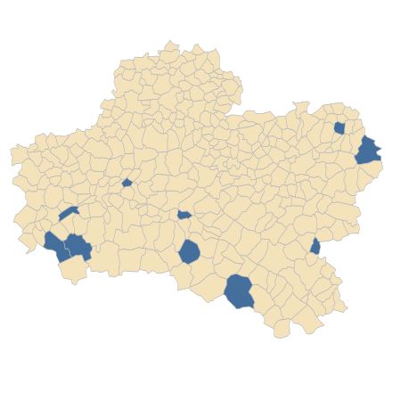 Répartition de Potamogeton trichoides Cham. & Schltdl. dans le Loiret