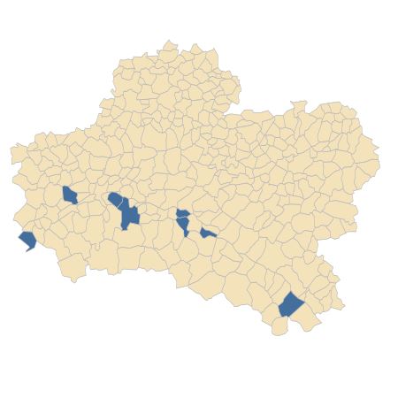 Répartition de Prospero autumnale (L.) Speta dans le Loiret