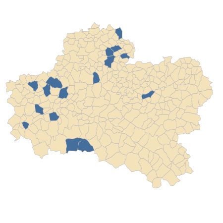 Répartition de Arenaria leptoclados (Rchb.) Guss. dans le Loiret