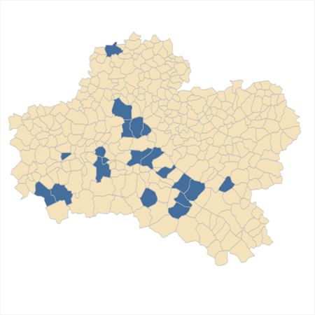 Répartition de Ranunculus aquatilis L. dans le Loiret