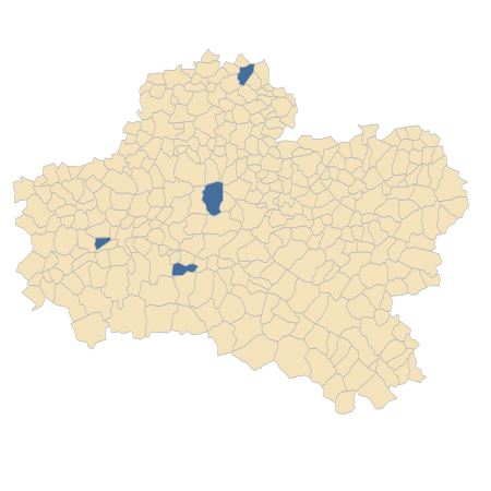 Répartition de Ranunculus arvensis L. dans le Loiret