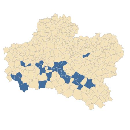 Répartition de Armeria arenaria (Pers.) Schult. dans le Loiret