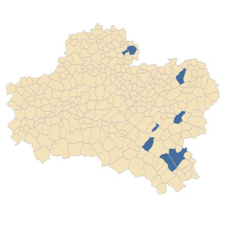 Répartition de Ribes nigrum L. dans le Loiret