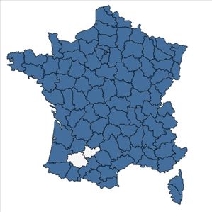Répartition de Solidago virgaurea L. en France
