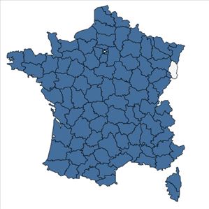 Répartition de Sparganium erectum L. en France