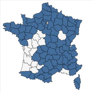 Répartition de Vaccinium myrtillus L. en France