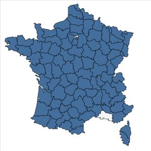 Répartition de Viola canina L. en France