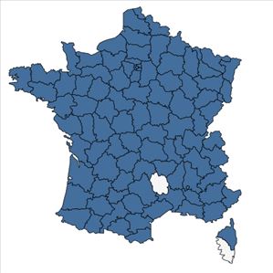 Répartition de Bidens tripartita L. en France