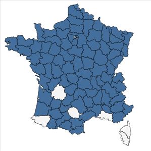 Répartition de Achillea ptarmica L. en France