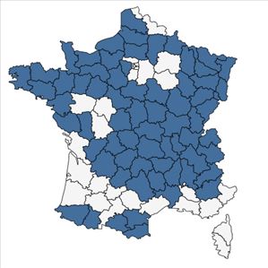 Répartition de Comarum palustre L. en France