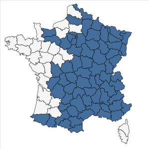 Répartition de Ribes alpinum L. en France