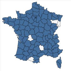 Répartition de Althaea officinalis L. en France