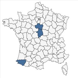 Répartition de Arnica montana var. atlantica (A.Bolòs) B.Bock en France