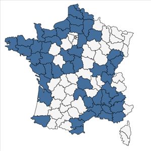 Répartition de Ranunculus peltatus Schrank subsp. peltatus en France