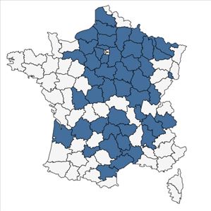 Répartition de Orchis x hybrida Boenn. ex Rchb. en France