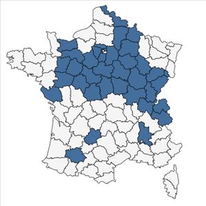 Répartition de Fragaria viridis Weston subsp. viridis en France