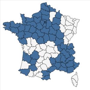 Répartition de Melissa officinalis L. subsp. officinalis en France