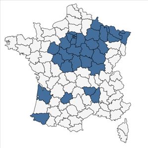 Répartition de Caltha palustris L. f. palustris  en France