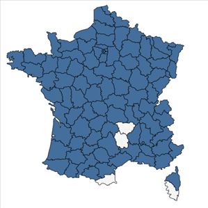 Répartition de Nymphaea alba L. en France