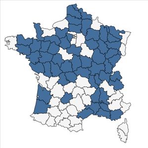 Répartition de Nymphoides peltata (S.G.Gmel.) Kuntze en France