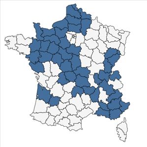 Répartition de Linum usitatissimum L. subsp. usitatissimum en France