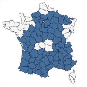 Répartition de Ononis natrix L. en France