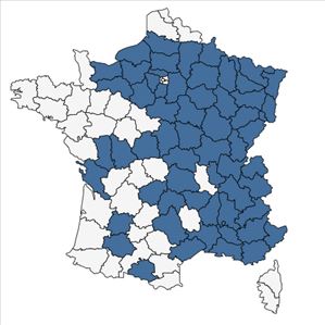 Répartition de Ophrys fuciflora (F.W.Schmidt) Moench en France