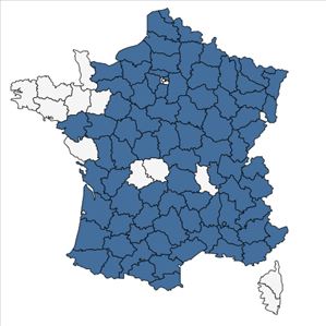 Répartition de Ophrys insectifera L. en France