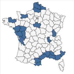 Répartition de Rubus x uncinellus P.J.Müll. & Lefèvre en France