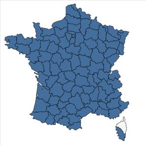 Répartition de Anthyllis vulneraria L. en France