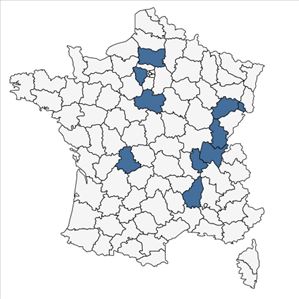 Répartition de Physocarpus opulifolius (L.) Raf. en France