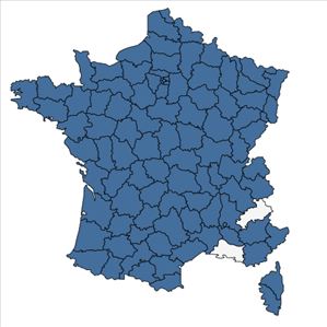 Répartition de Quercus petraea (Matt.) Liebl. en France