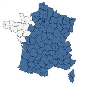 Répartition de Rosa canina L. en France